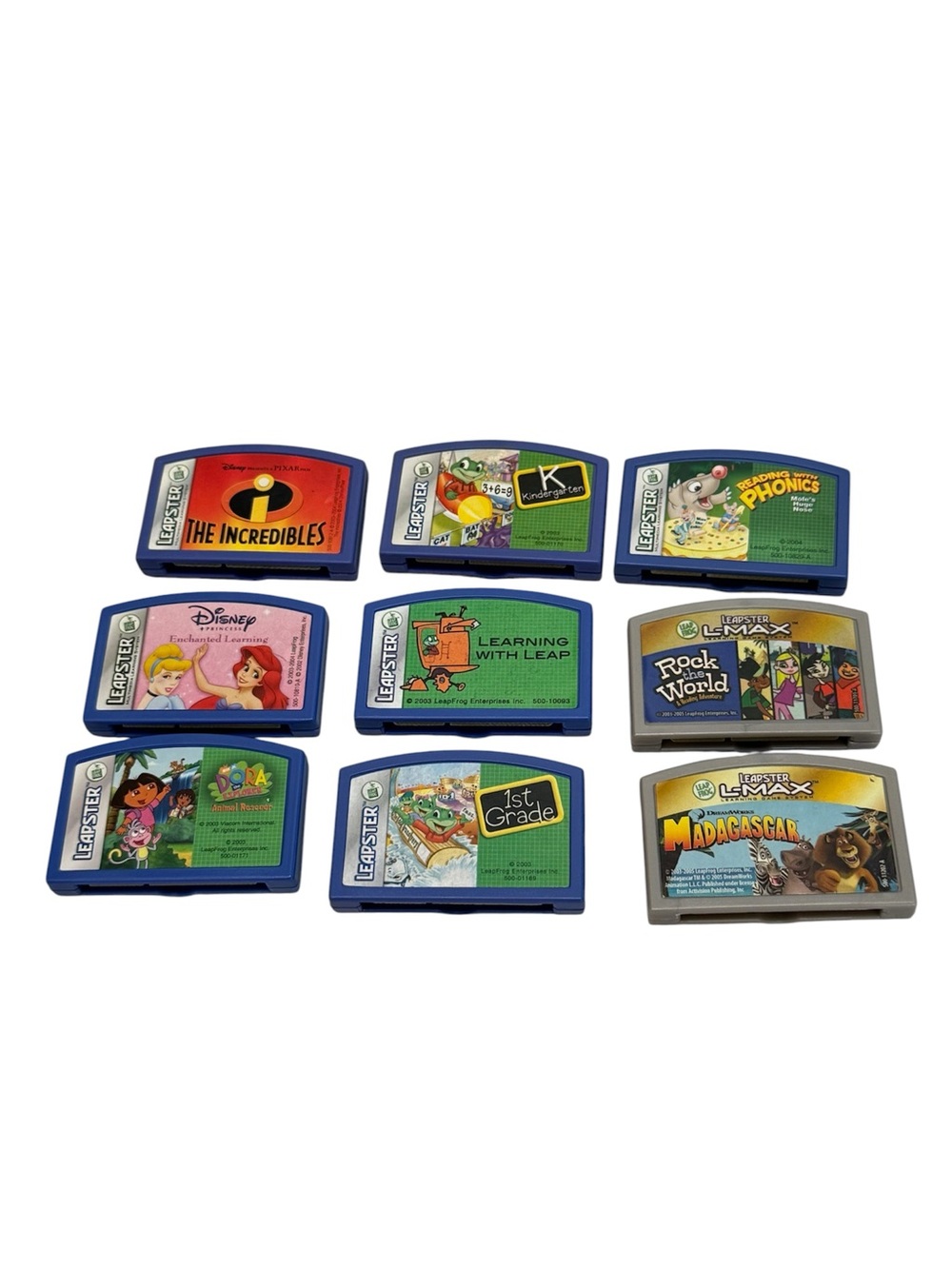 Leapster & Leapster L-Max Leapfrog Games Learning Disney Dora Lot of 9 Games